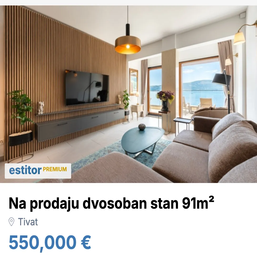 Sale, two bedroom apartment, 91m², Opatovo, Tivat