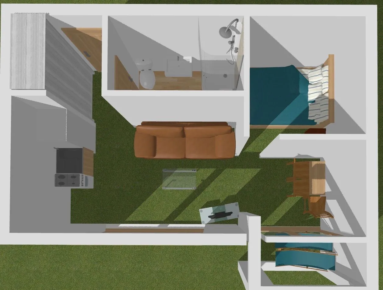 Sale, one bedroom apartment, 59m², Zeleni Pojas, Bar