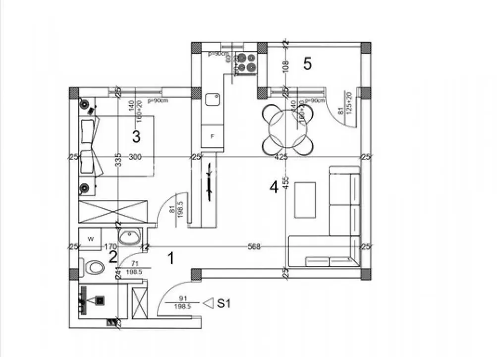 Sale, two bedroom apartment, 41m², Veternik, Novi Sad Sve Podlokacije