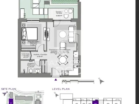 Prodaja, dvosoban stan, 51m², Savski Venac, Beograd