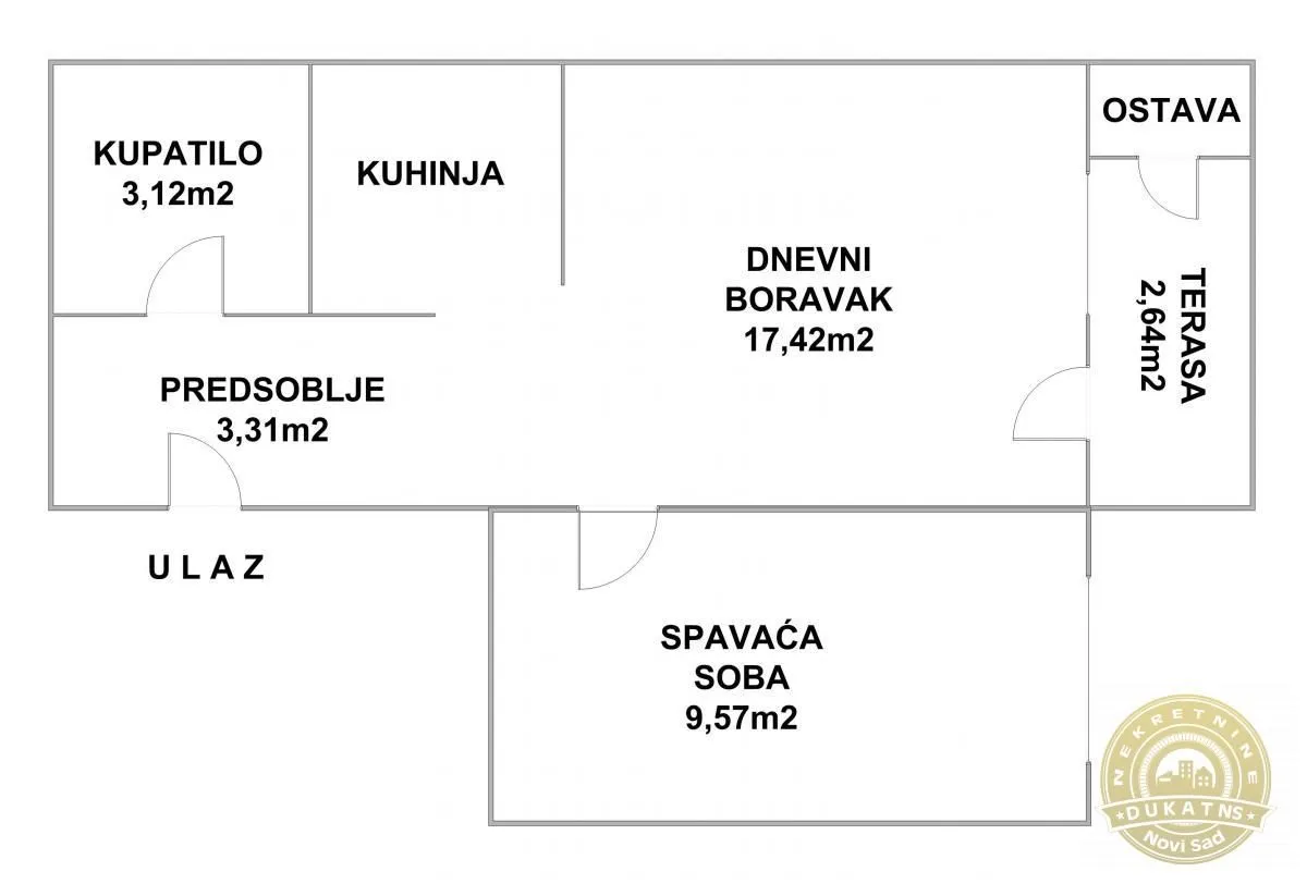 Izdavanje, jednosoban stan, 36m², Nova Detelinara, Novi Sad Sve Podlokacije
