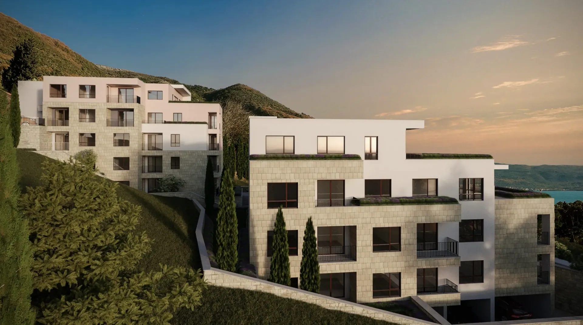 Sale, one bedroom apartment, 46m², Pod Kuk, Tivat