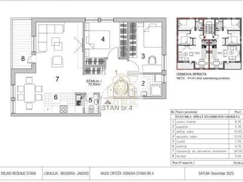 Prodaja, trosoban stan, 69m², Jakovo, Surčin - image 4