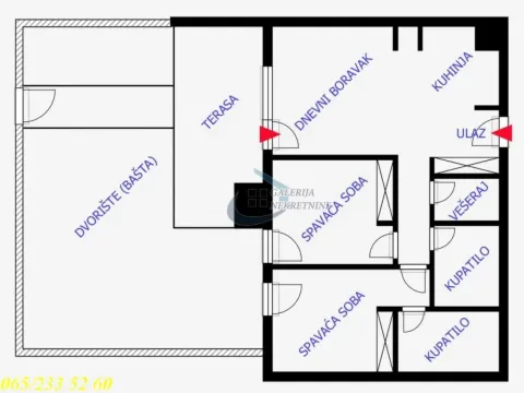 Sale, three bedroom apartment, 88m², Savski Venac, Beograd - image 6