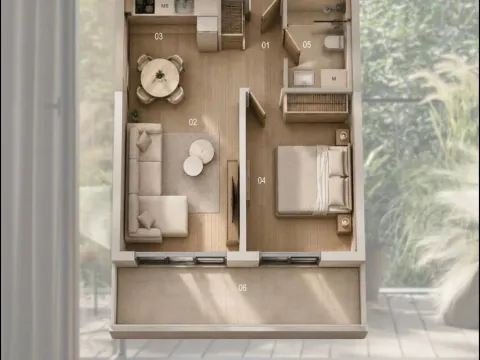 Prodaja, jednosoban stan, 47m², Zabjelo, Podgorica - image 5