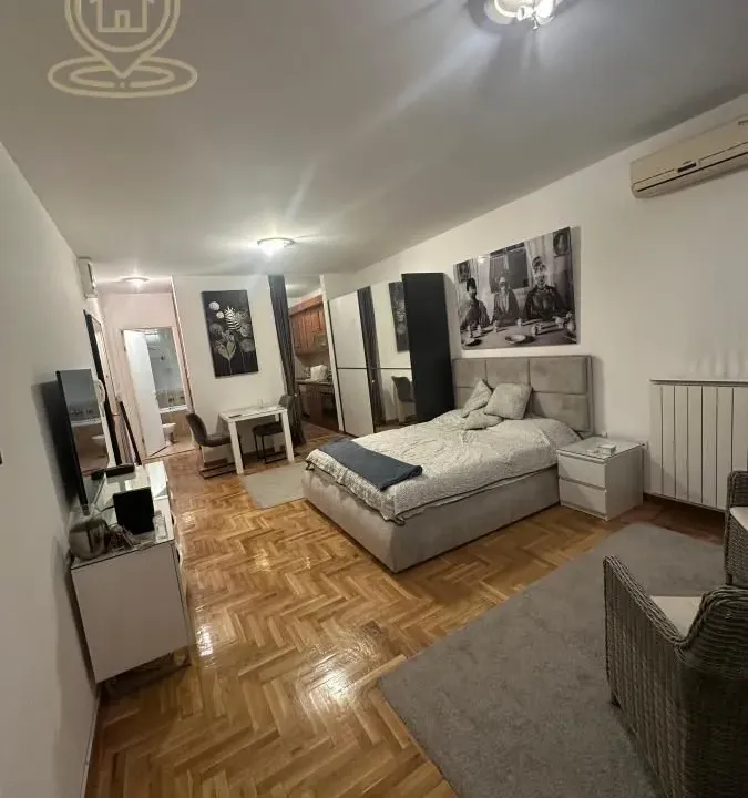 Izdavanje, jednosoban stan, 45m², Novi Beograd Blok 22, Novi Beograd Sve Podlokacije