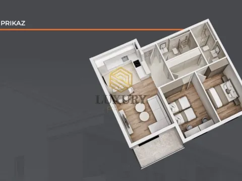 Sale, two bedroom apartment, 70m², Gornja Gorica, Podgorica - image 2