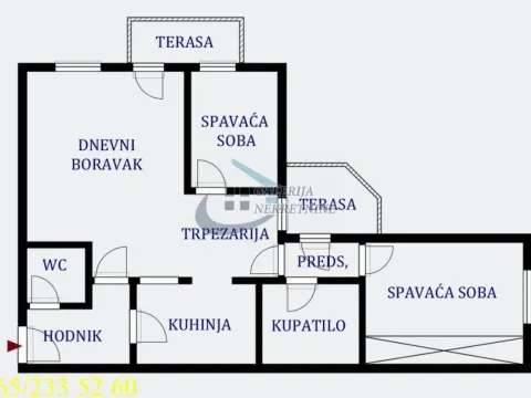 Sale, two bedroom apartment, 64m², Novi Beograd Blok 62, Novi Beograd Sve Podlokacije - image 5