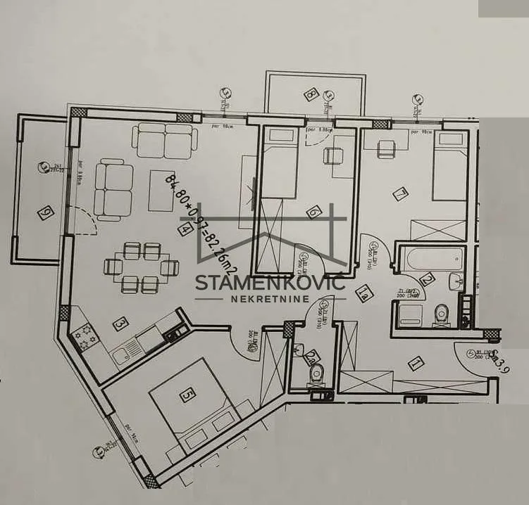 Prodaja, trosoban stan, 82m², Veternik, Novi Sad Sve Podlokacije
