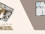 Prodaja, jednosoban stan, 43m2, Donja Lastva, Tivat