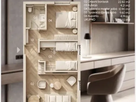 Prodaja, jednosoban stan, 49m², Zabjelo, Podgorica - image 3