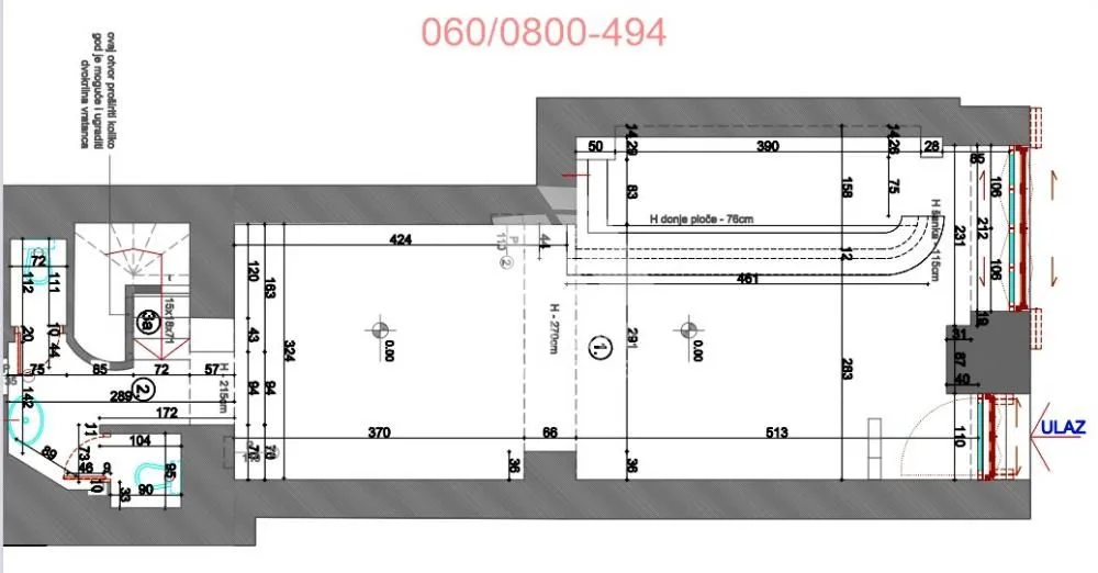 Rent, office space, 60m², Stari Grad, Beograd