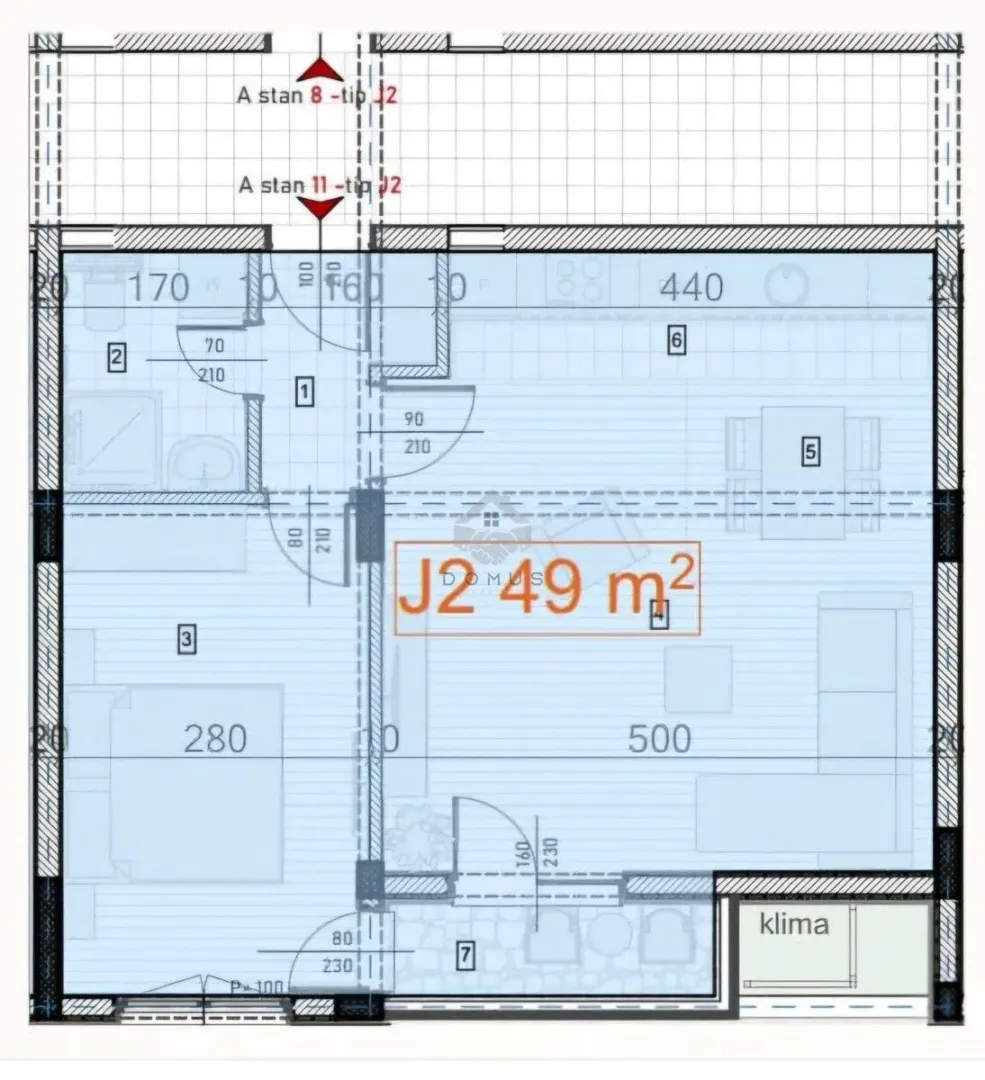 Prodaja, jednosoban stan, 49m², Zabjelo, Podgorica