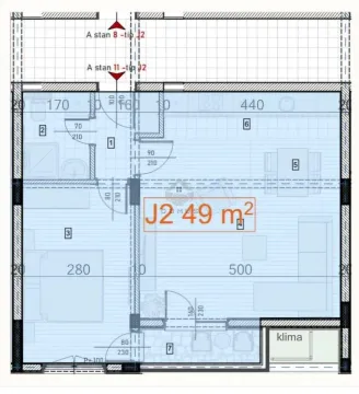 Prodaja, jednosoban stan, 49m², Zabjelo, Podgorica - image 4