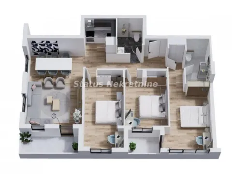 Prodaja, četvorosoban stan, 95m², Telep, Novi Sad Sve Podlokacije