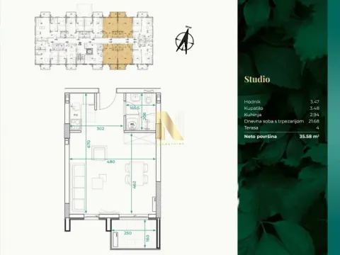 Sale, one bedroom apartment, 35m², Banja Vrdnik, Irig