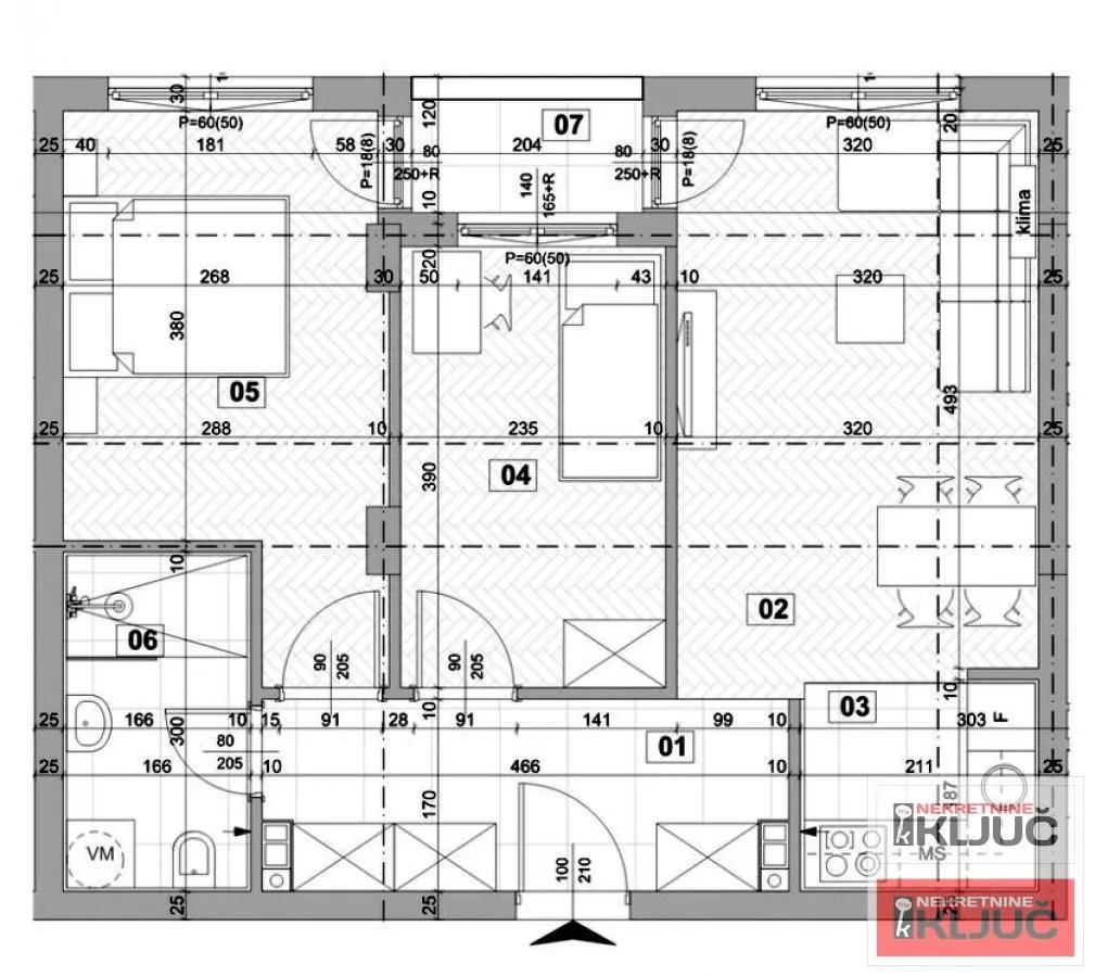 Prodaja, dvosoban stan, 54m², Telep, Novi Sad Sve Podlokacije