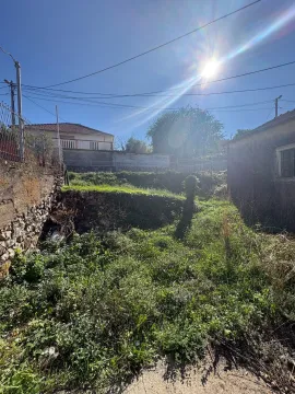 Pogled na zaraslo zemljište i okolne kuće sa sunčanim nebom. - image 3