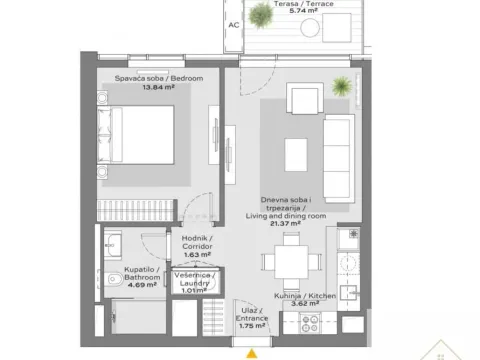Prodaja, dvosoban stan, 53m², Savski Venac, Beograd - image 8