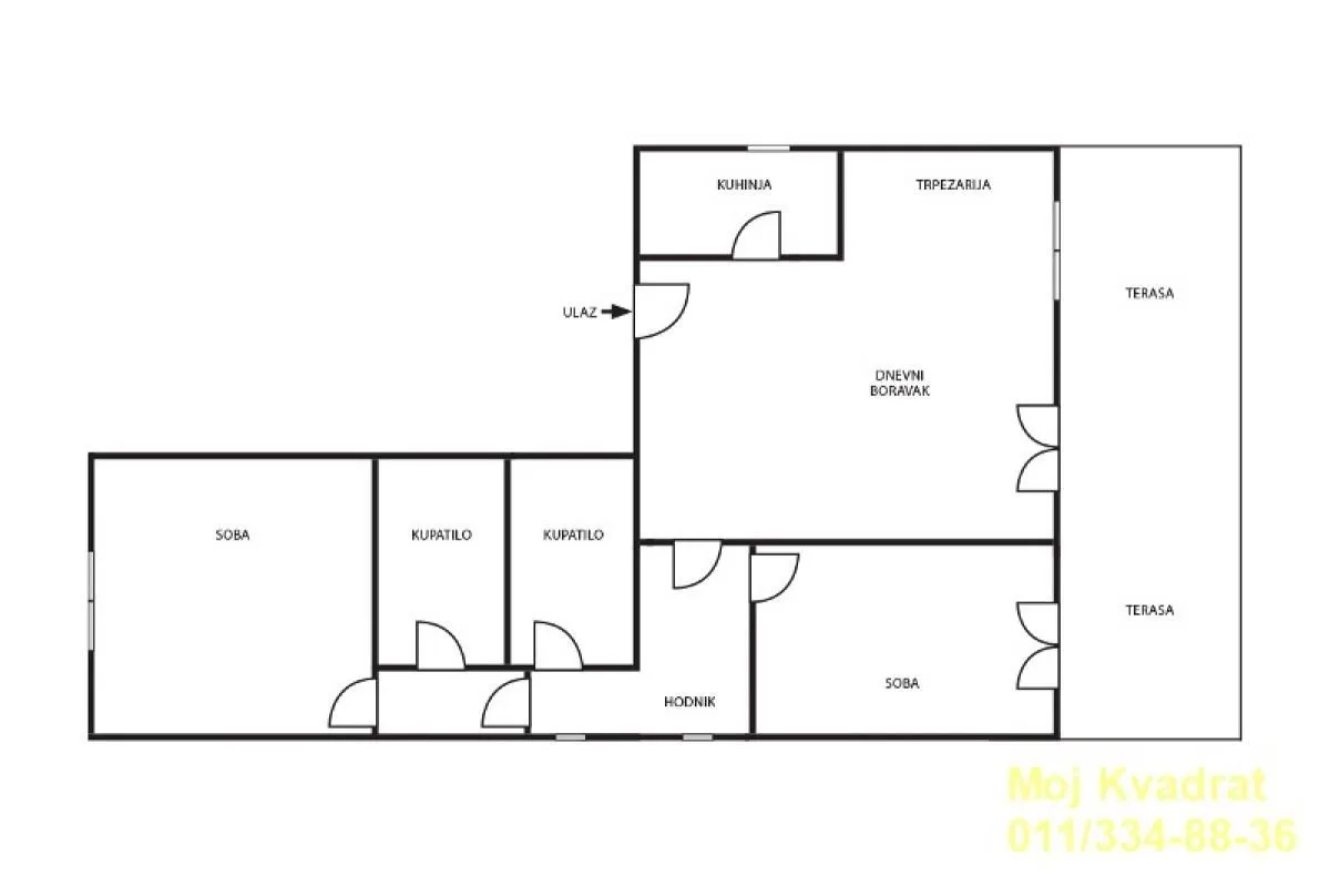 Sale, three bedroom apartment, 145m², Čubura, Beograd