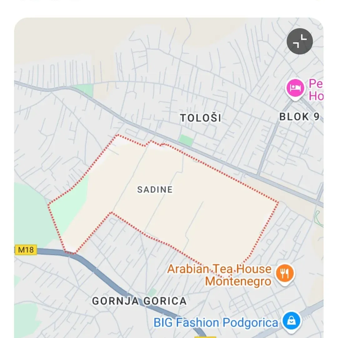 Prodaja, plac, 500m², Podgorica, Crna Gora