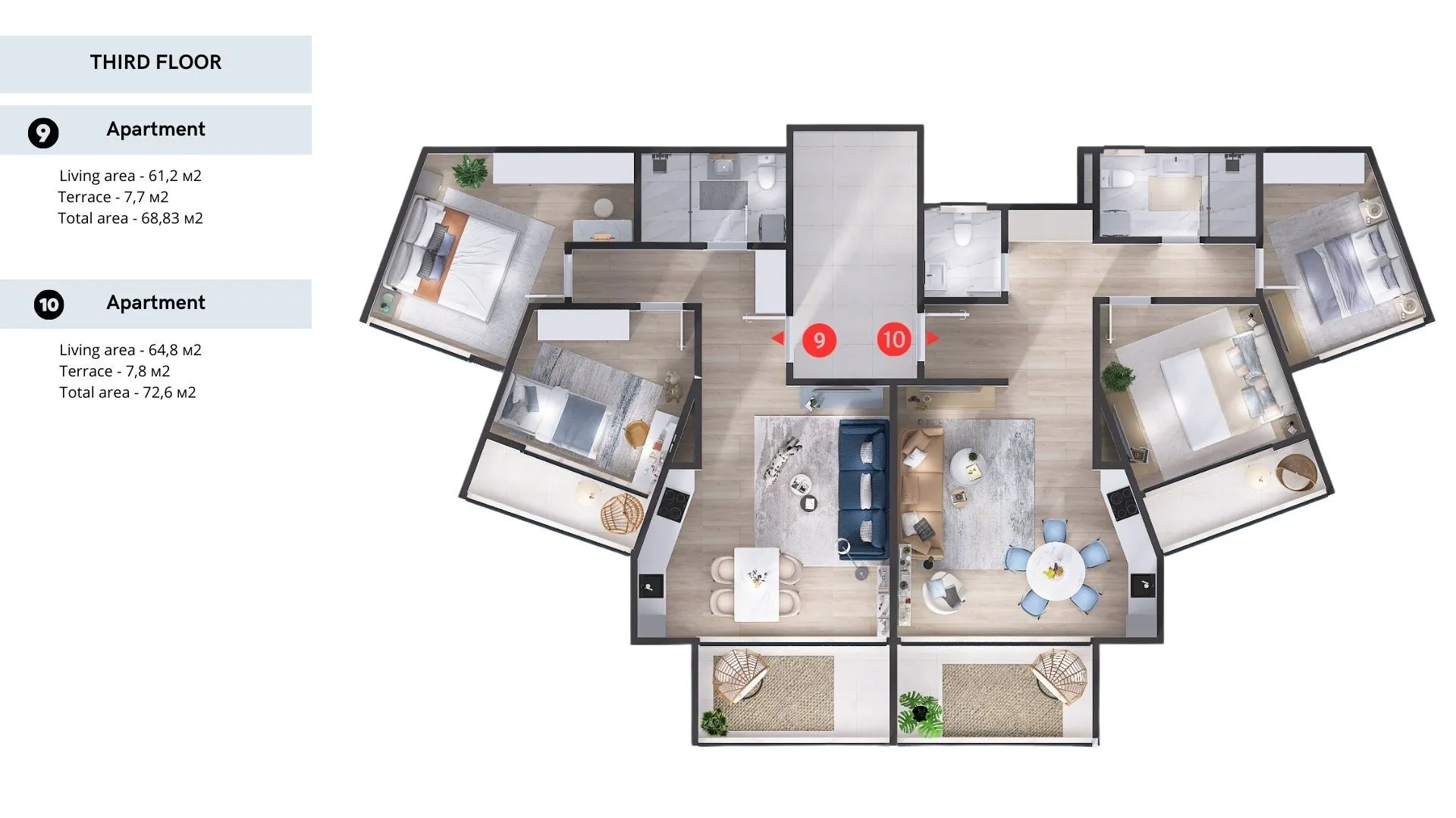 Prodaja, stan, 90m², Tivat, Crna Gora