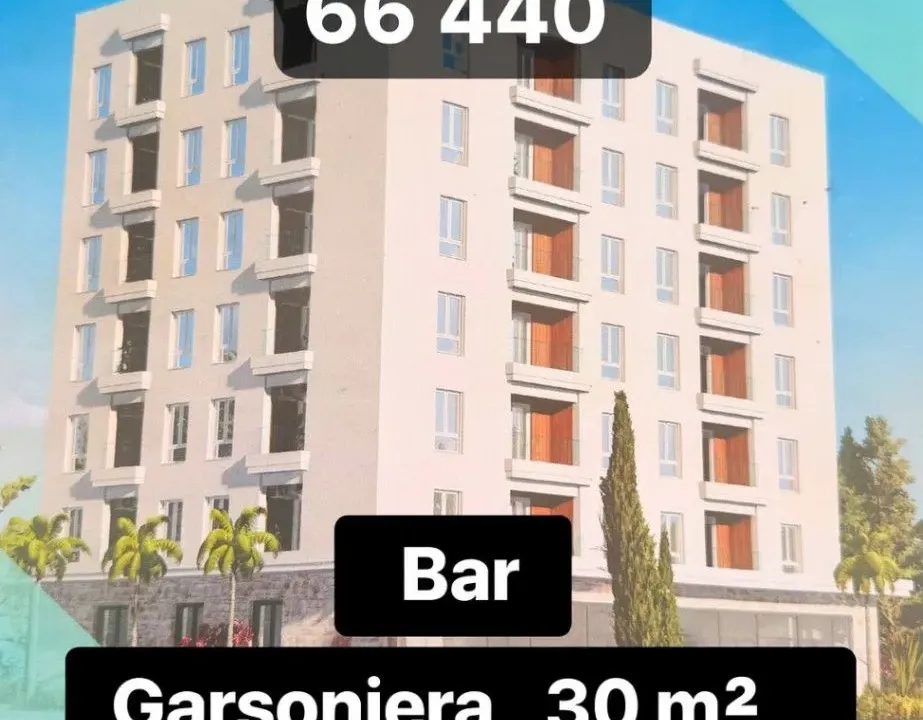 Prodaja, garsonjera, 30m², Čeluga, Bar