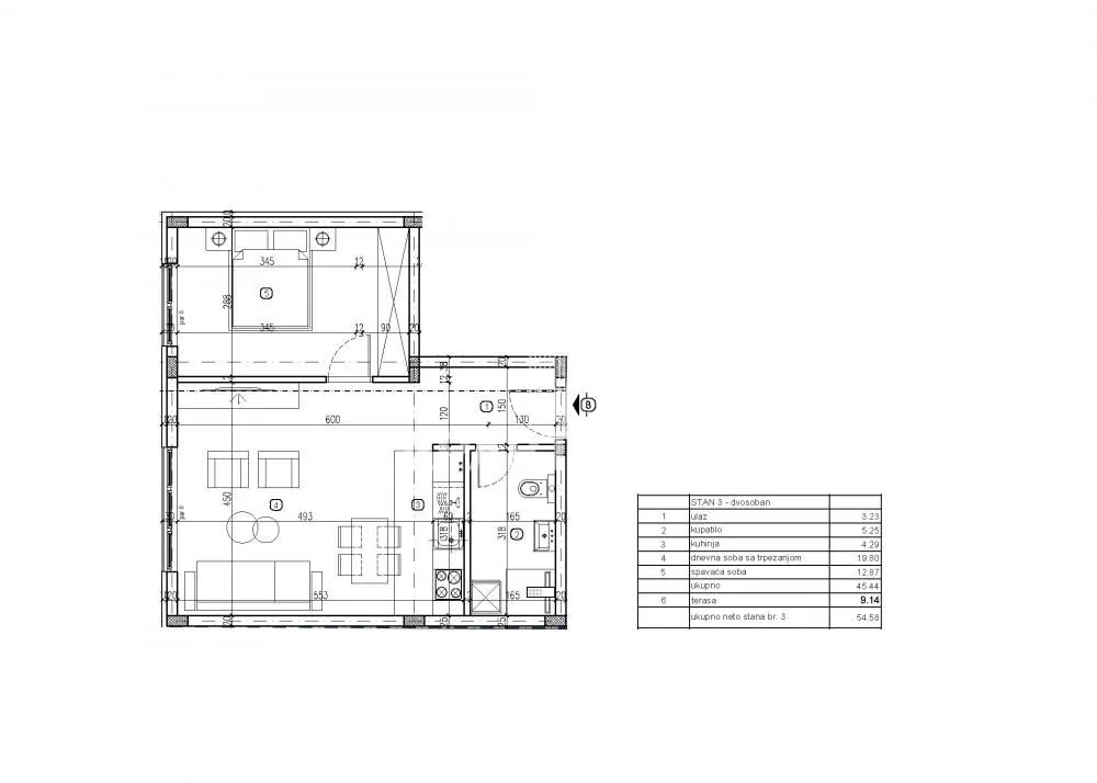 Prodaja, jednosoban stan, 55m², Lekino Brdo, Voždovac Sve Podlokacije