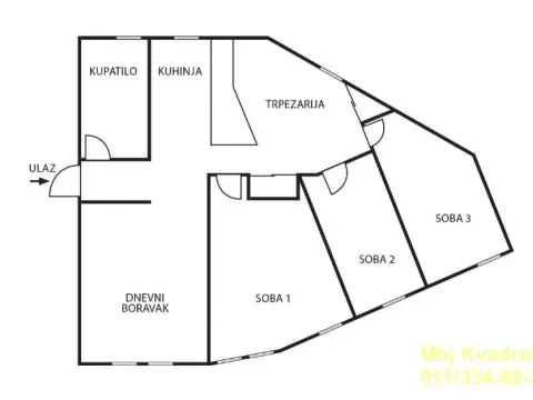 Rent, four bedroom apartment, 105m², Savski Venac, Beograd - image 20