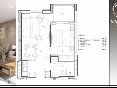 Prodaja, jednosoban stan, 42m², Centar, Kolašin - image 8