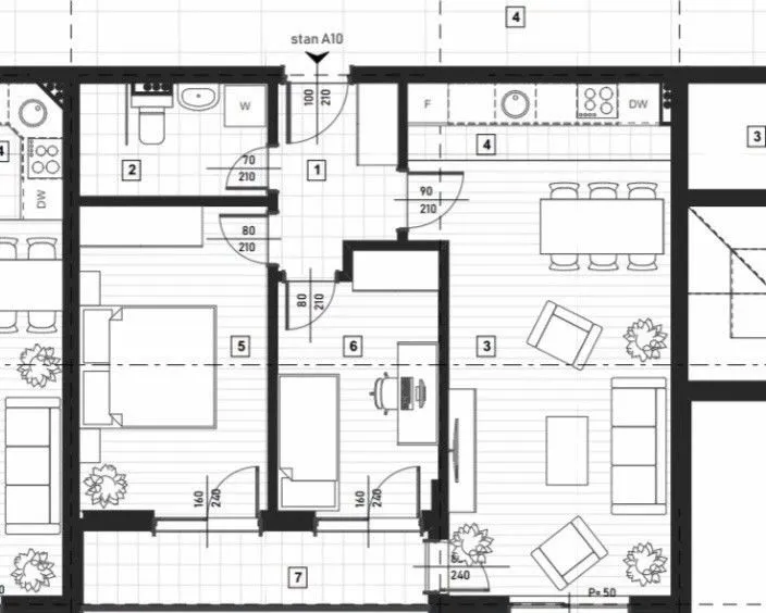 Prodaja, dvosoban stan, 62m², Zagorič, Podgorica