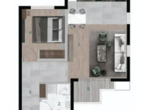 Prodaja, jednosoban stan, 46m², Bar, Crna Gora - image 2