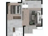 Prodaja, jednosoban stan, 46m², Bar, Crna Gora - image 2