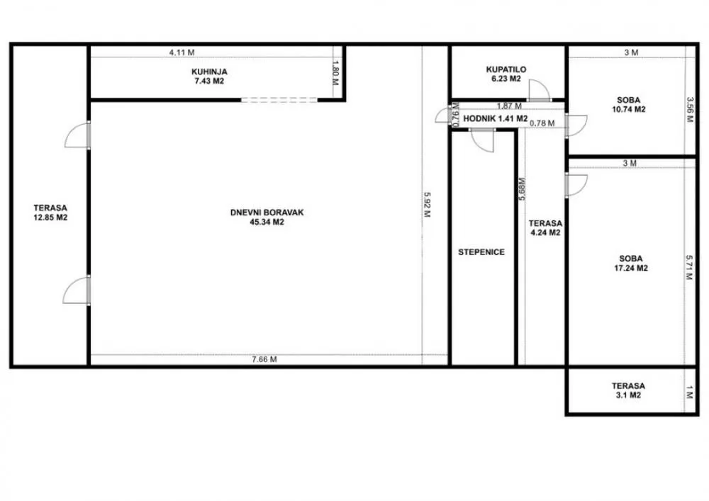 Prodaja, trosoban stan, 111m², Palilula Sve Podlokacije, Beograd