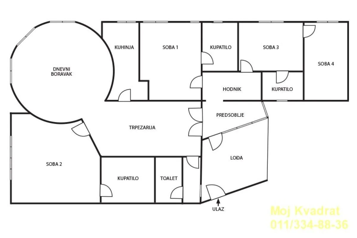 Rent, apartment, 190m², Stari Grad, Beograd
