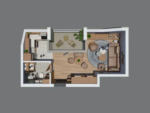 Sale, studio apartment, 33m², Zabjelo, Podgorica - image 1