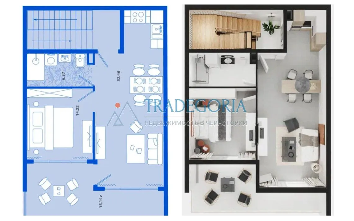 Prodaja, jednosoban stan, 68m², Tivat, Crna Gora