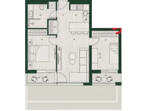 Prodaja, dvosoban stan, 57m², Mrčevac, Tivat - image 20