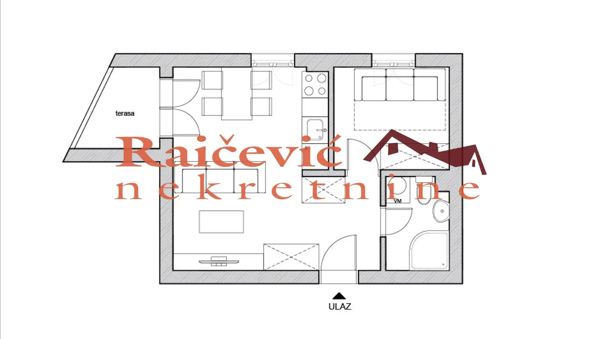 Prodaja, jednosoban stan, 31m², Rakovica, Beograd