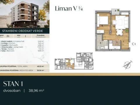 Prodaja, jednosoban stan, 39m², Telep, Novi Sad Sve Podlokacije - image 2