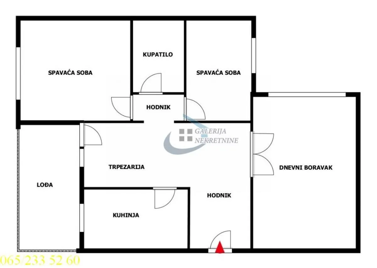 Sale, three bedroom apartment, 75m², Farmaceutski Fakultet, Voždovac Sve Podlokacije