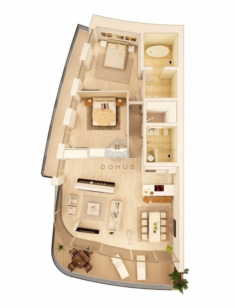 Sale, three bedroom apartment, 171m², Budva, Crna Gora