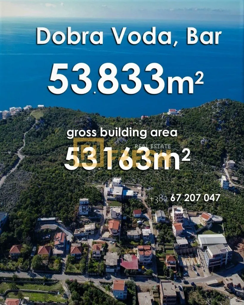Prodaja, plac, 53833m², Dobre Vode, Bar