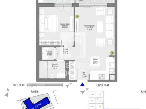 Sale, two bedroom apartment, 65m², Savski Venac, Beograd - image 4