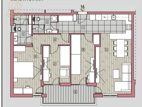 Sale, four bedroom apartment, 91m², Medijana, Niš - image 10