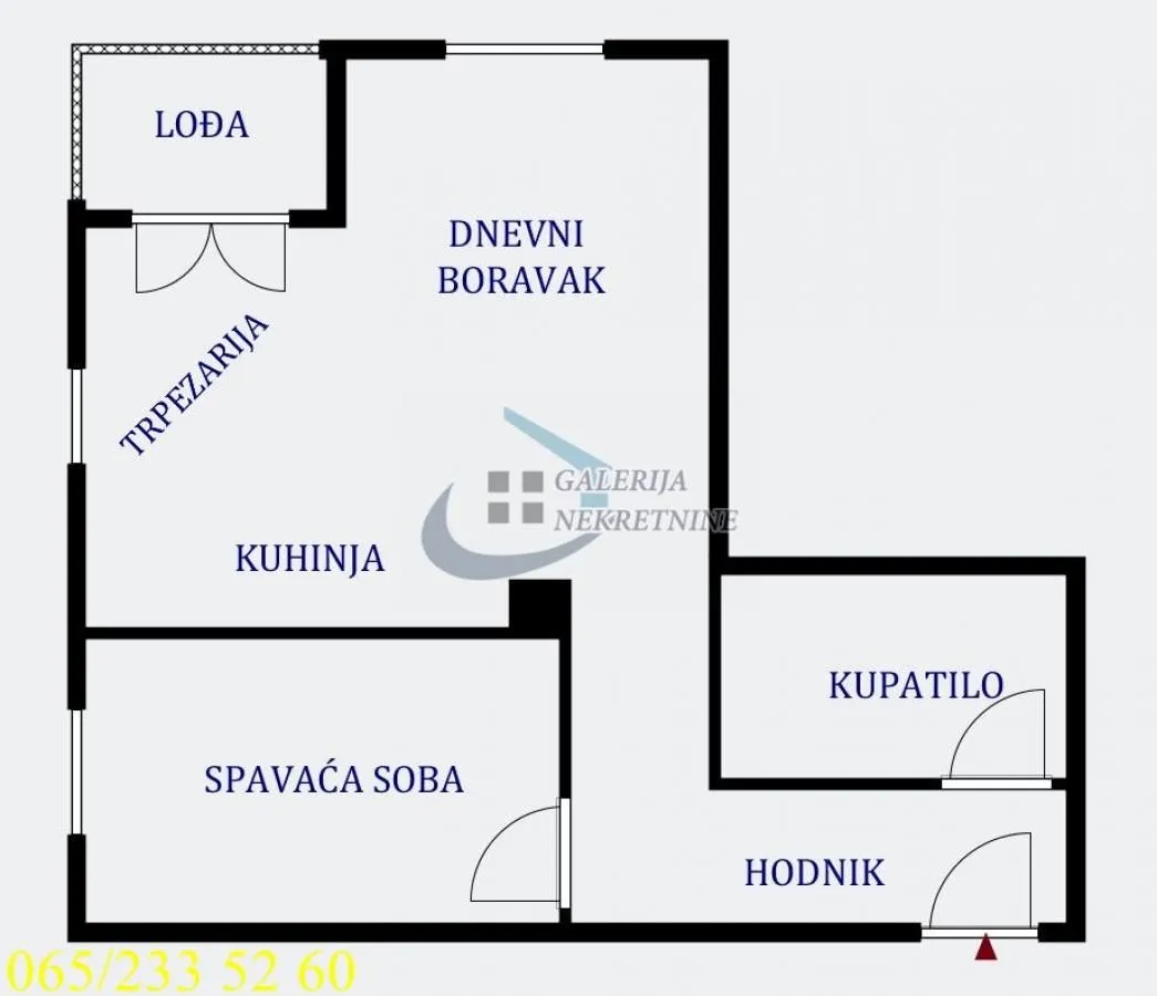 Sale, one bedroom apartment, 36m², Kneževac, Beograd