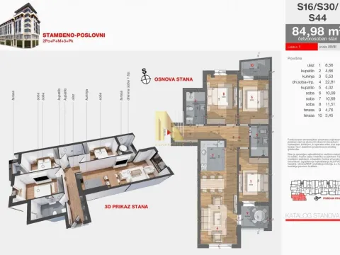 Sale, four bedroom apartment, 85m², Centar, Novi Sad - image 6