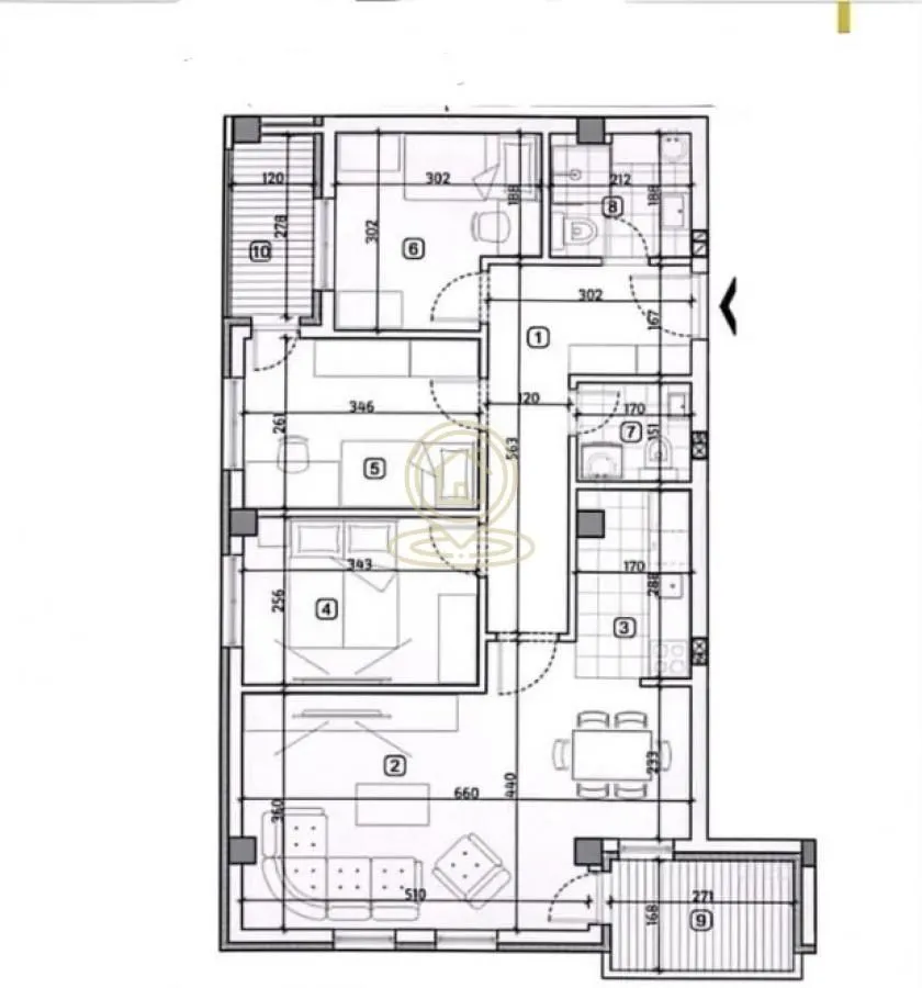 Sale, four bedroom apartment, 77m², Pantelej, Niš