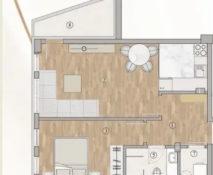 Sale, one bedroom apartment, 52m², Pantelej, Niš - image 4