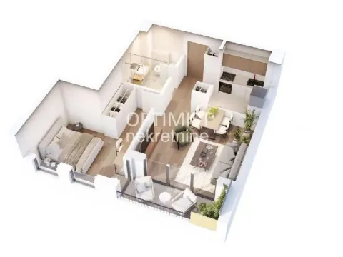 Sale, two bedroom apartment, 48m², Kluz, Zvezdara Sve Podlokacije - image 2